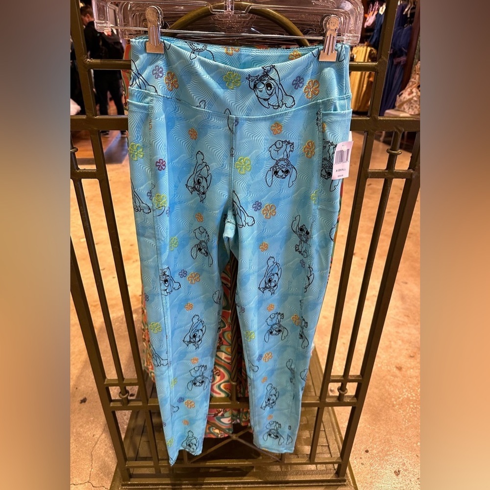Disney Parks Stitch high waisted leggings.